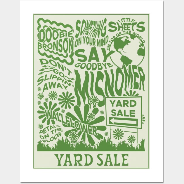 Yard Sale Poster (Tracklist) - The Brook & the Bluff Wall Art by crossroadsts